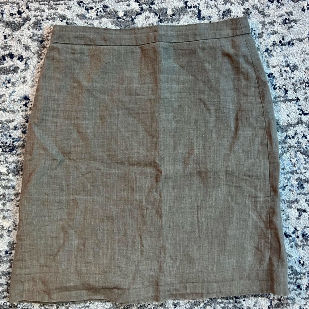 J. Crew Linen Pencil Skirt